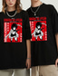 billige Casual T-shirts til mænd-Inspireret af Angreb på Titan Levi·Ackerman Cosplay kostume T-shirt 100% Polyester Mønster Harajuku Grafisk Kawaii T恤衫 Til Herre / Dame / Par