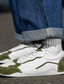זול סניקרס לגברים-בגדי ריקוד גברים נעלי ספורט יום יומי יומי הליכה PU שחור ירוק חום סתיו אביב
