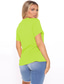 abordables Camisetas de mujer-Mujer Casual Noche Camiseta Graphic Manga Corta Estampado Escote Redondo Básico Tops 100% Algodón Verde Trébol Blanco Negro S