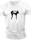 billiga Casual T-shirts för män-Herr T-shirt Sommar Kortärmad Grafisk Shadow Rund hals Ledigt Dagligen Mönster Kläder Kläder Lättvikt Ledigt Mode Svart / röd Röd / vit Svart / Grå