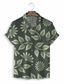 billiga Tropiska skjortor-Herr Skjorta Hawaii skjorta Tryck Grafisk Hawaiisk Aloha Design Nedvikt Ledigt Dagligen 3D-utskrift Kortärmad Blast Designer Ledigt Mode Klassisk Grå