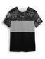 billige 3D-herreskjorter-Herre T-shirt Designer Afslappet Mode Sommer Kortærmet Grå Grafisk camouflage Trykt mønster Rund hals Afslappet Daglig Trykt mønster Tøj Tøj Designer Afslappet Mode