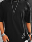 levne Pánská trička pro volný čas-Pánské Tričko Léto Krátký rukáv Portrét Tričkový Ležérní Denní Oblečení Oblečení Lehký Na běžné nošení Módní Černá