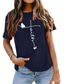 olcso Női pólók-női hit pillangós betűnyomásos rövid ujjú női póló