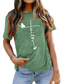 preiswerte T-Shirt-Schmetterlingsbuchstabe des Glaubens der Frauen, der Dament-shirt der kurzen Hülse druckt
