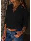 זול חולצות ומכנסיים לנשים-2022 אביב וסתיו חולצות אופנה חדשות אמזון אליאקספרס לוהטות נשים עם צווארון V עם שרוולים ארוכים בצבע אחיד