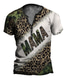 halpa miesten henley-paidat-Miesten Henley-paita T-paita Suunnittelija 1950-luku Kesä Lyhythihainen Kuvitettu Leopardi Painettu Henley Kausaliteetti Päivittäin Painike alas Painettu Vaatteet Vaatteet Suunnittelija 1950-luku