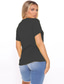 preiswerte T-Shirt-Damen Alltag Ausgehen T Shirt Graphic Buchstabe Kurzarm Bedruckt Rundhalsausschnitt Basic Oberteile 100% Baumwolle Grün Weiß Schwarz S