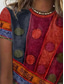 halpa Naisten T-paidat-Naisten T-paita Suunnittelija 3D-tulostus Geometrinen Lyhythihainen Pyöreä kaula-aukko Kausaliteetti Päivittäin Painettu Vaatteet Vaatteet Suunnittelija Perus Sateenkaari