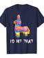 billige Casual T-skjorter for menn-Inspirert av Cinco de Mayo Fiesta Jeg ville truffet det Pinata T-skjorte Gym topp 100% Polyester Mønster meksikansk Morsom T-Trøye Til Herre / Dame / Par