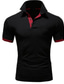 cheap Classic Polo-Men&#039;s Polo Shirt Golf Shirt Classic Summer Short Sleeve Black / Red Black Blue Yellow Orange Dark Gray Color Block Turndown Outdoor Daily Button-Down Clothing Clothes Cotton Classic