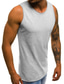 cheap Gym Tank Tops-Men&#039;s Vest Top Tank Top Vest Summer Sleeveless Solid Colored Crew Neck Casual Daily Clothing Clothes Lightweight Casual Fashion Wine White Black