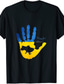 billige Casual T-skjorter for menn-Inspirert av Kjærlighet og fred Ingen krig Fred T-skjorte Tegneserie 100% Polyester Animé Harajuku Graphic Kawaii T-Trøye Til Herre / Dame / Par