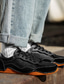 abordables Zapatillas de hombre-Hombre Zapatillas de deporte Casual Diario Zapatos de Paseo PU Negro Verde Marrón Otoño Primavera