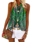 cheap St Patrick&#039;s Blouses &amp; Shirts-Women&#039;s Tank Top Halter Summer Tops Blouse Red Blue Green Graphic St. Patrick&#039;s Day Print Sleeveless Daily Going out Hawaiian Sexy Boho Halter Neck Bohemian Theme S
