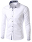 billiga Formella skjortor-långärmade skjortor för män, jeansskjorta för män klassiska slim fit långärmade knappar med tryckknappar arbetsskjortor avslappnade jeansjackor