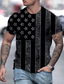 ieftine Tricouri 3D Bărbați-Bărbați Tricou Designer Ușor Casual Vară Manșon scurt Negru / Alb Negru / Gri Negru Galben Grafic Steag Național Imprimeu Stil Nautic Casual Zilnic Imprimare 3D Îmbrăcăminte Îmbrăcăminte Designer
