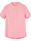 billige mænds fritidsskjorter-herre afslappet skjorte ensfarvet henley street casual button-down korte ærmer toppe casual mode åndbar behagelig hvid sort grå