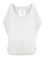 baratos T-Shirts de mulher-Mulheres Camiseta Designer Tecido Manga Curta Decote Redondo Casual Final de semana Ombro frio Roupas Designer Básico Branco Preto Azul
