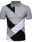voordelige klassieke polo-Voor heren POLO Shirt Golfshirt T-shirt Kleurenblok Klassieke boord Casual Dagelijks Kleurenblok Lapwerk Korte mouw Tops Zakelijk Casual Modieus Klassiek Wit Zwart Lichtgrijs / Zomer