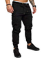 cheap Cargo Pants-Men&#039;s Tactical Cargo Joggers Trousers Drawstring Casual Outdoor Going out Casual Daily Micro-elastic Breathable Solid Colored Mid Waist Black White Wine S M L