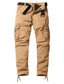cheap Cargo Pants-Men&#039;s Cargo Pants Trousers Zipper Pocket Leg Drawstring Plain Comfort Breathable Full Length Daily Holiday Streetwear 100% Cotton Sports Fashion ArmyGreen Black Micro-elastic