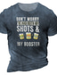 Χαμηλού Κόστους Ανδρικά 3D T-shirts-Ανδρικά Μπλουζάκι Υψηλής Ποιότητας Καλοκαίρι Κοντομάνικο Γραφική Μπύρα Στάμπα Στρογγυλή Ψηλή Λαιμόκοψη Δρόμος Καθημερινά Στάμπα Ρούχα Ρούχα Υψηλής Ποιότητας Καθημερινό Νοσταλγικός