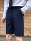cheap Chino Shorts-Men&#039;s Chino Shorts Bermuda shorts Pocket Stylish Chic &amp; Modern Casual Daily Micro-elastic Comfort Breathable Solid Color Mid Waist White Black Blue 27 28 29