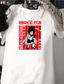 billiga Casual T-shirts för män-Inspirerad av Attack på Titan Levi·Ackerman Cosplay-kostym T-shirt 100% Polyester Mönster Harajuku Grafisk Söt T-shirt Till Herr / Dam / Par