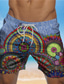 ieftine Costume de Baie &amp; Pantaloni Scurți-Bărbați Boxeri înot Pantaloni Scurți de Înot Costume de Baie Imprimare 3D Design Elastic cu Cordon Plajă Grafic Flori Vară / Talie medie