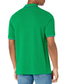 billiga Casual T-shirts för män-Herr Casual skjorta Sommar Kortärmad Ensfärgat Nedvikt Ledigt Dagligen Button-Down Kläder Kläder Ledigt Klassisk Bekväm Grön Svart Blå