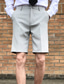 billiga chinoshorts för män-Herr Chino Shorts Bermudashorts Ficka Stylish Elegant och modernt Ledigt Dagligen Microelastisk Komfort Andningsfunktion Ensfärgat Medium Midja Vit Svart Blå 27 28 29