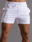 abordables Shorts pour hommes-Homme Short Shorts d&#039;entraînement Cordon Poche Taille elastique à la mode Casual Sport Grand et grand Sport extérieur du quotidien Micro-élastique Confort Respirable Couleur unie Taille médiale Vert