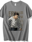 billige Casual T-skjorter for menn-Inspirert av Angrep på Titan Eren Yeager T-skjorte Tegneserie 100% Polyester Animé Harajuku Graphic Kawaii T-Trøye Til Herre / Dame / Par