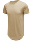 abordables chemises henley pour hommes-t-shirt homme tee t-shirt manche basique col rond mince été noir bleu gris rose marron