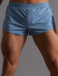 abordables Shorts pour hommes-Homme Short Taille elastique à la mode Casual Sport Grand et grand Sport extérieur du quotidien Micro-élastique Confort Respirable Couleur unie Taille médiale Vert Bleu Rose Claire M L XL