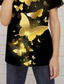 cheap Girl&#039;s 3D Vision &amp; Shining-Girls&#039; 3D Animal Butterfly T shirt Short Sleeve 3D Print Summer Spring Active Fashion Cute Kids 3-12 Years Outdoor Daily Indoor Regular Fit