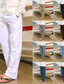 abordables Pantalones de lino-Pantalones de lino de algodón para hombre pantalones casuales pantalones de playa de yoga de verano bolsillo de cintura elástica suelta con cordón
