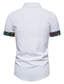 voordelige Overhemden met print voor heren-Voor heren Overhemd Print  Grafisch Grote maten Buttondown boord Dagelijks Korte mouw Tops Modieus Wit Zwart