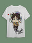 abordables Camisetas de mujer-Inspirado por Ataque en Titan Eren Jaeger T-Shirt Animé 100% Poliéster Anime 3D Harajuku Gráfico Camiseta Para Hombre / Mujer / Pareja