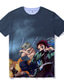 billiga T-shirt-Inspirerad av Demon Slayer Kamado Tanjirou T-shirt Tecknat 100% Polyester Anime Harajuku Grafisk Söt T-shirt Till Herr / Dam / Par