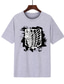 abordables Camisetas casuales de hombre-Inspirado por Ataque en Titan Eren Yeager T-Shirt Dibujos 100% Poliéster Anime Harajuku Gráfico Kawaii Camiseta Para Hombre / Mujer / Pareja