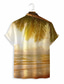 abordables Camisas hawaianas-Hombre Camisa camisa hawaiana Print Graphic Hawaiian Aloha Diseño Cuello Vuelto Casual Diario Impresión 3D Manga Corta Tops Design Casual Moda Clásico Naranja