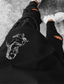 お買い得  メンズカジュアルTシャツ-男性用 Tシャツ 夏 半袖 ポートレート クルーネック カジュアル 日常 服装 ライトウェイト カジュアル ファッション ブラック