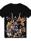 billiga T-shirt-Inspirerad av My Hero Academia Filt T-shirt Tecknat 100% Polyester Anime Harajuku Grafisk Söt T-shirt Till Herr / Dam / Par