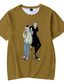 رخيصةأون قمصان رجالية عادية-مستوحاة من منتقمون طوكيو دراكن ميكي تي شيرت كرتون 100 ٪ بوليستر انيمشن المتناثرة الرسوم البيانية كاواي T-skjorte من أجل رجالي / نسائي / الزوجين
