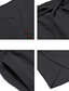 abordables camisas casuales de los hombres-Hombre Camisa casual Color sólido Henley Calle Casual Manga Corta Tops Algodón Casual Moda Transpirable Cómodo Blanco Negro Azul Piscina
