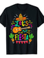 levne Pánská trička pro volný čas-Inspirovaný Cinco de Mayo Fiesta Kytarový kaktus Trička Gym Top 100% polyester Vzor mexický Legrační Tričko Pro Pánské / Dámské / Pro páry