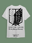 billige T-shirts til kvinde-Inspireret af Angreb på Titan Eren Jaeger T-shirt Anime 100% Polyester Anime 3D Harajuku Grafisk T恤衫 Til Herre / Dame / Par