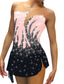 cheap Figure Skating Dresses-Figure Skating Dress Women's Girls' Ice Skating Dress Outfits Black White Yellow Mesh Spandex High Elasticity Training Practice Competition Skating Wear Crystal / Rhinestone Sleeveless Ice Skating
